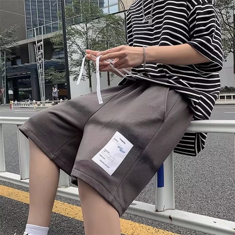 休闲裤宽松型青春流行五分裤时尚潮牌运动裤男印花DKD08-P26,男装休闲裤,星座1109-3