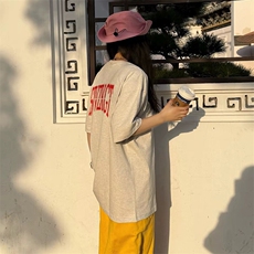万针全刺绣解构设计260克重磅双纱纯棉高品质美式高街短袖T恤特35，男装T恤，电商A486
