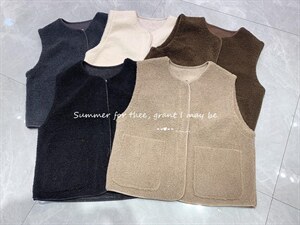 皮毛马甲冬季新款,女装马甲,古泥