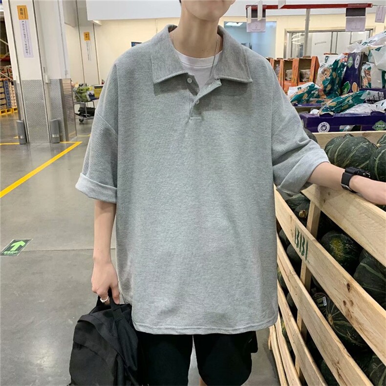 2023新款夏季男士短袖t恤潮流polo衫翻领潮牌百搭上衣T700-P30,男装T恤,星座512-2