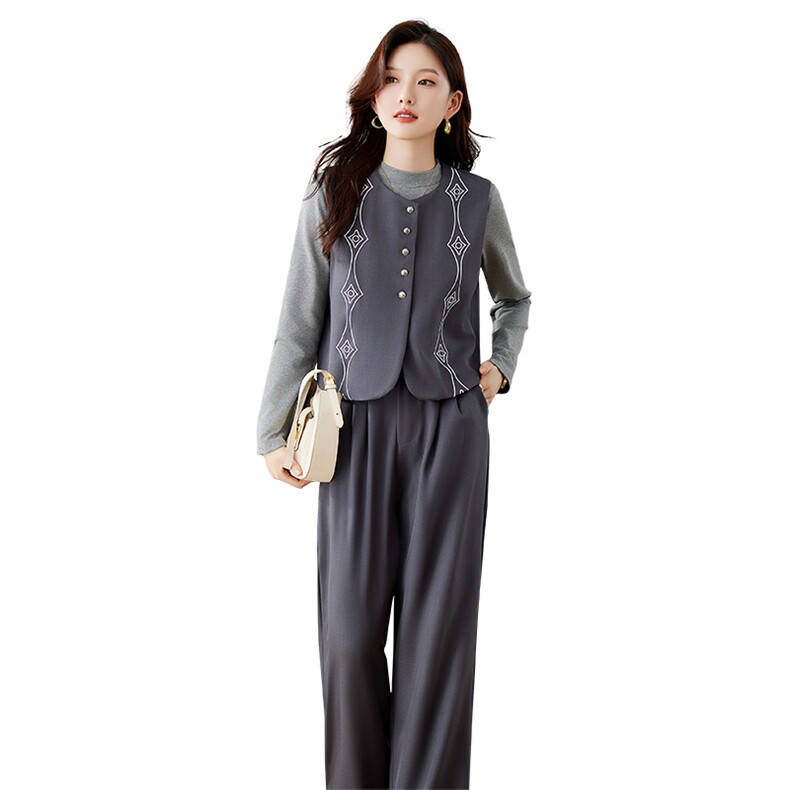 三件套2025年秋季，时尚新品，气质潮流,女装套装/套裙,江南富贵女