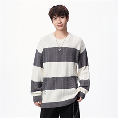 【新品】2025秋冬男士时尚休闲百搭针织毛衣潮流-M121-P45，男装针织衫/毛衣，星座1105-1