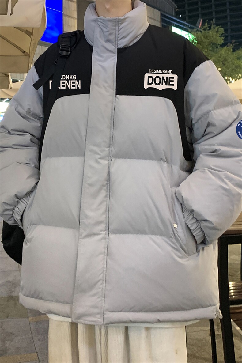 港风23新款冬季时尚百搭潮流加厚棉服外套MY64303P125控158,男装棉衣,电商A268A