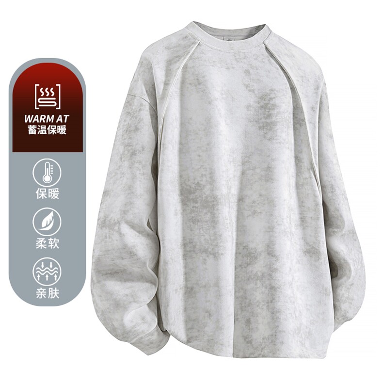 德绒乱花圆领卫衣W863-P35图片