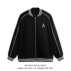 WY208/P75春装新款高品质不起球刺绣卫衣男立领棒球服潮外套，男装卫衣，电商基地A050
