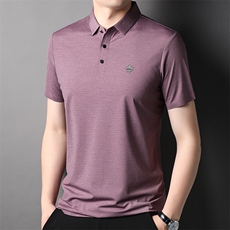 新款男装中青年翻领POLO衫短袖上衣商务休闲宽松潮流男装半袖P67，男装T恤，钱塘6003A(原)4033A