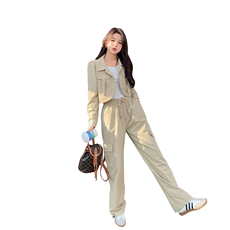 春季新款时尚潮流女装套装显瘦百搭休闲两件套，女装套装/套裙，浪花E族（衣布洛）