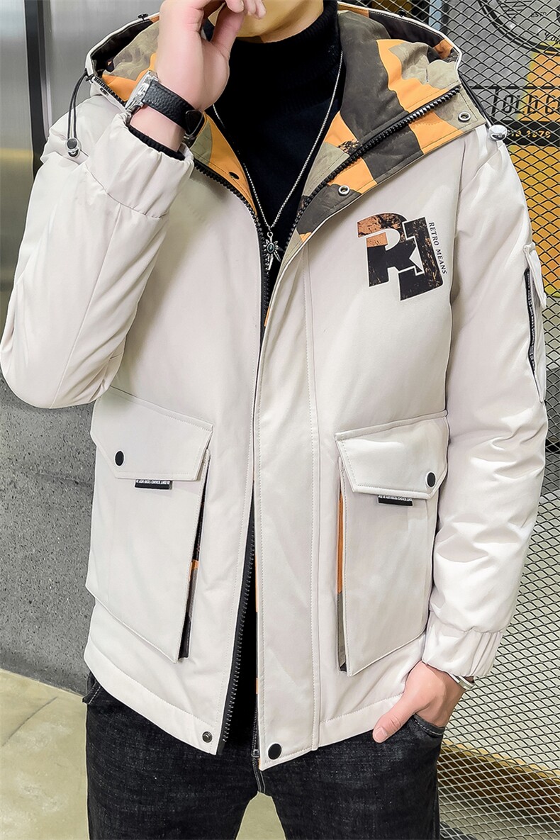 棉衣男中青年冬季新款保暖休闲上衣棉服男装厚款连帽宽松外套,男装棉衣,电商B212（原钱塘6029）