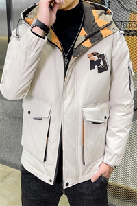 棉衣男中青年冬季新款保暖休闲上衣棉服男装厚款连帽宽松外套图片