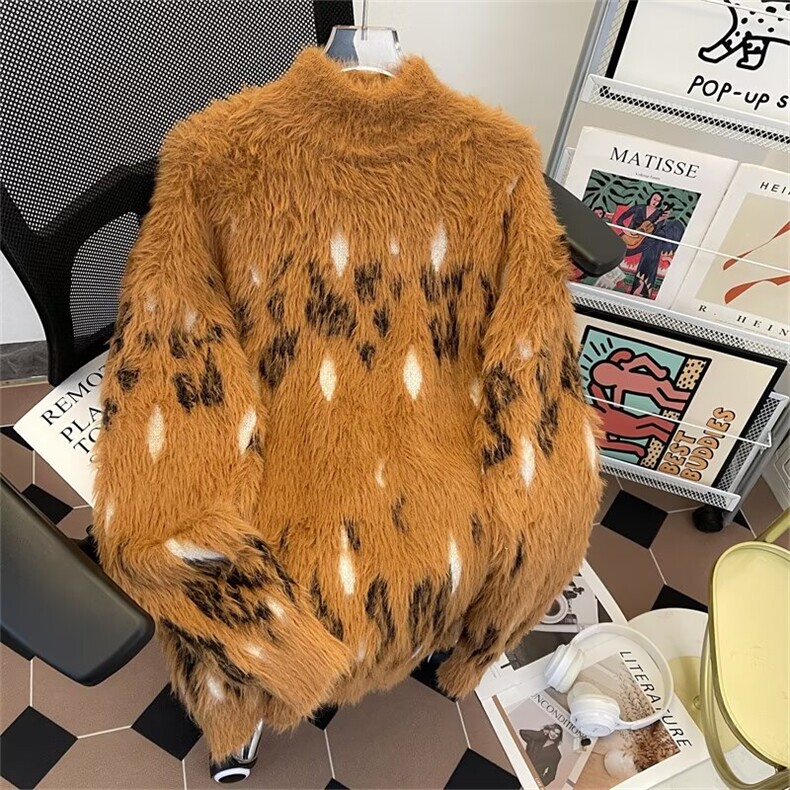 美式圆领毛衣男慵懒风休闲针织衫FM121P68,男装针织衫/毛衣,星座1116-2
