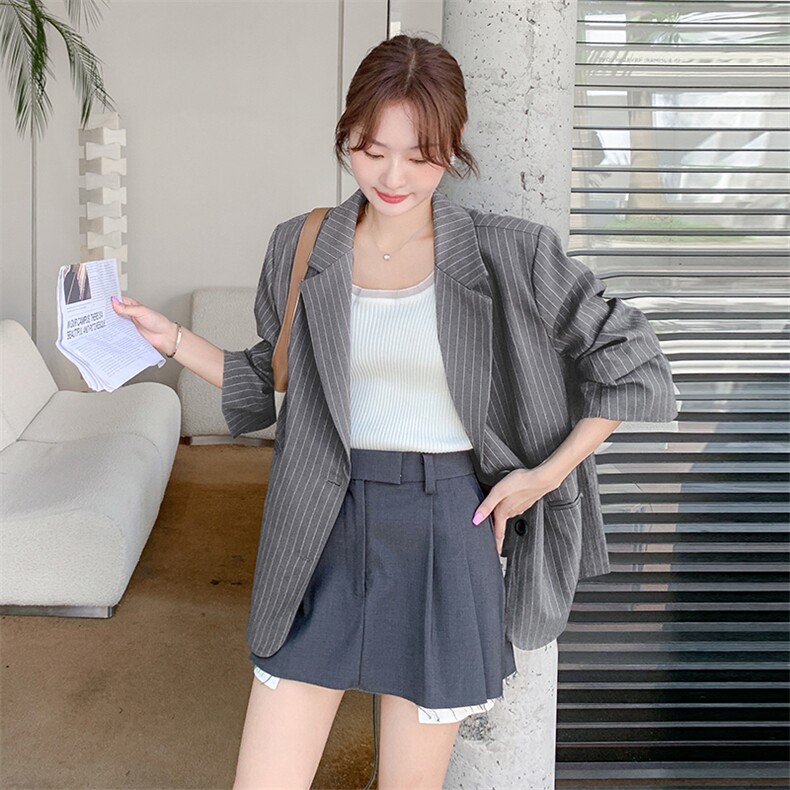 【有货】S03P165K228竖条西装两色入,女装西装,2D113