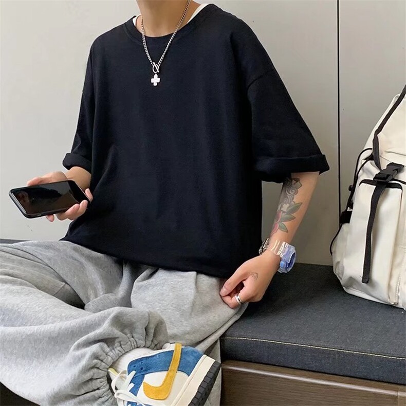男圆领T恤宽松短袖T228P28,男装T恤,星座1116-2