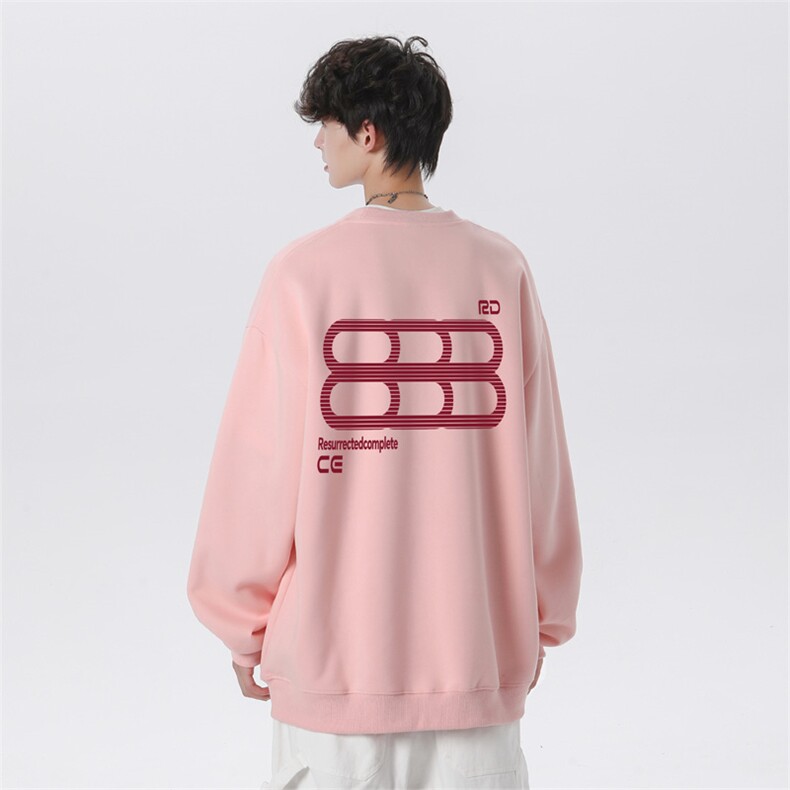 抖音品质秋季新款美式潮牌设计仿棉圆领卫衣wycm7421-特批28控49,男装卫衣,星座605(原A050)