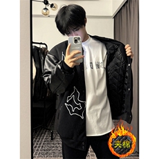Wt61-P78美式宽松烫钻夹棉夹克棒球服，男装夹克，星座1501-1