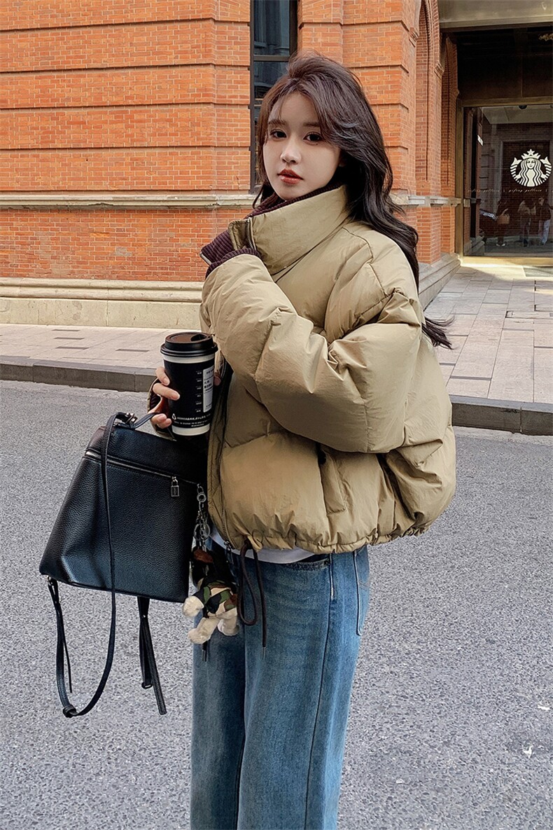 新款现货撞色美拉德短款羽绒服212A-8816-P200-K299,女装羽绒服,浙宝212A