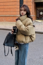 新款现货撞色美拉德短款羽绒服212A-8816-P200-K299，女装羽绒服，浙宝212A