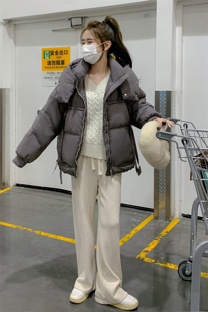 2023年冬季90白鸭绒纯色羽绒服B190-82251-P290-K439,女装羽绒服,一九零