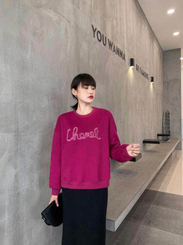 新品加绒卫衣，女装卫衣/绒衫，碧沁伊人