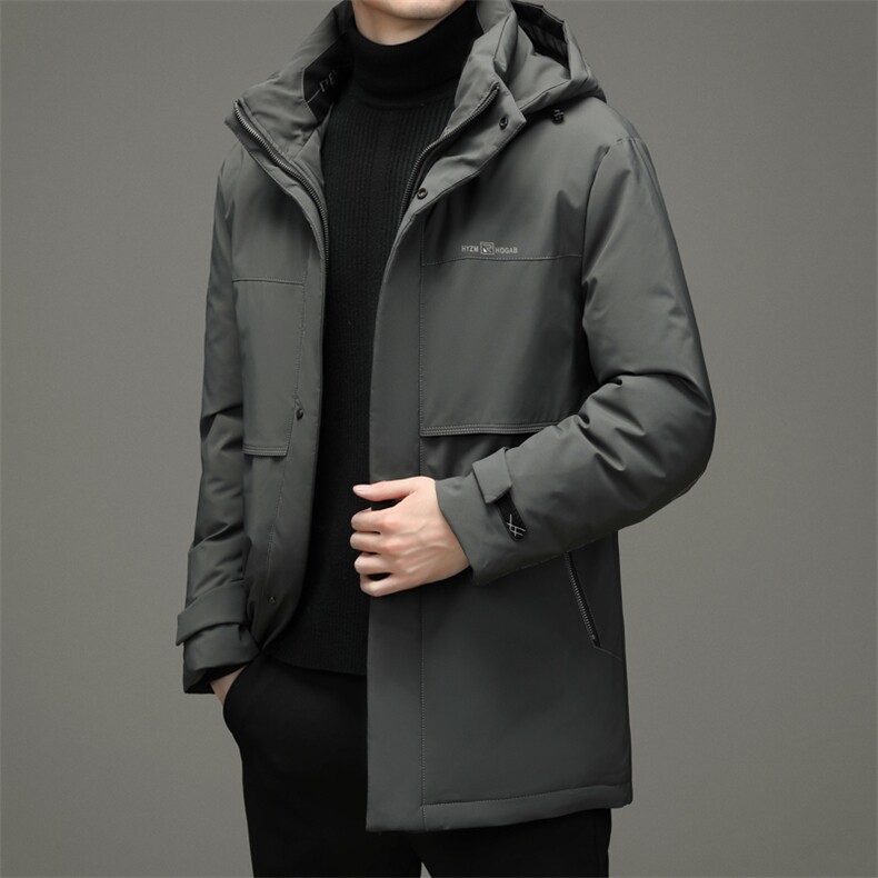 90%白鹅绒中青年男士连帽可卸商务休闲羽绒服冬季保暖ZG2922-P360,男装羽绒服,电商B212（原钱塘6029）
