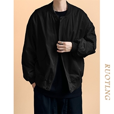 新款现货棒球服短款春秋潮牌美式夹克外套A351-AJ2505-P95，男装夹克，电商A351