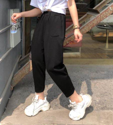 针织卫裤，女装休闲裤，研秀