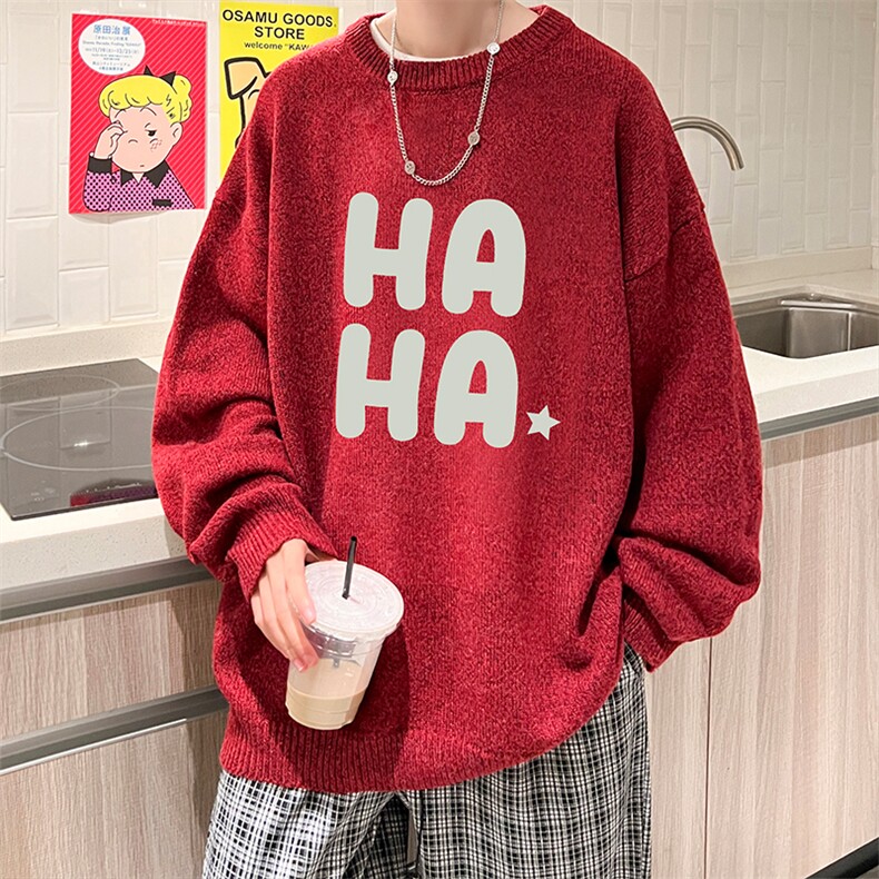 加厚加绒毛衣男大码毛线衣男针织衫男线衫M19346-P45加绒款-P65,男装针织衫/毛衣,电商A040