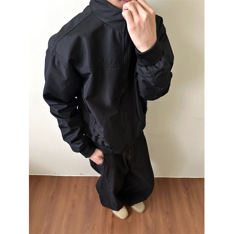 日系短款飞行员夹克男宽松百搭工装情侣外套潮513AJK2400P60,男装夹克,星座513A