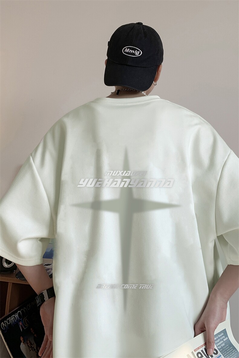 量大优可提供视频2024夏季麂皮绒短袖T恤D223A-LPT2425-P20,男装T恤,电商019-1