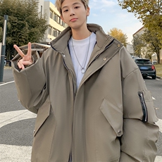pu皮棉衣男冬季新款加厚棉服宽松面包服棉袄M7166P125控168，男装棉衣，电商A157