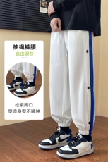 秋季新款港风红地板运动风男卫裤CK2305-P55控88，男装休闲裤，星座717