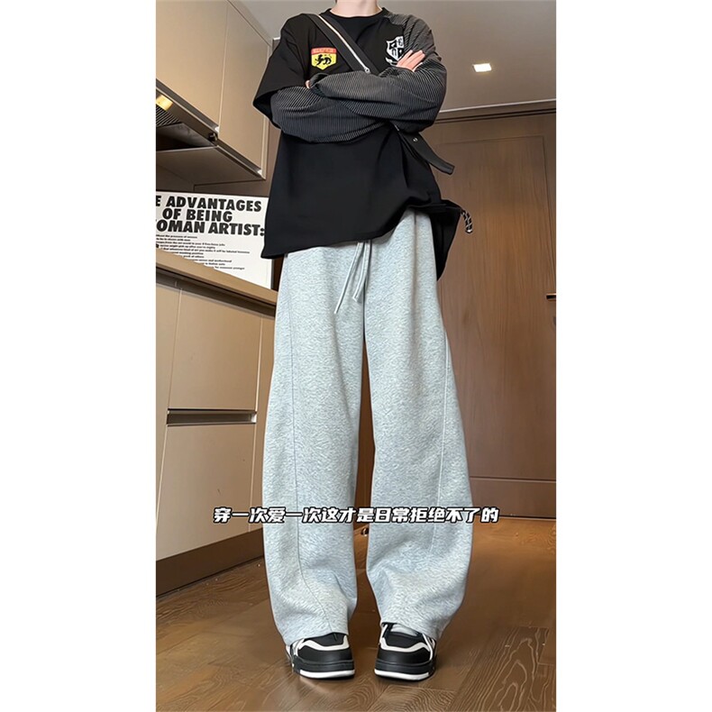 2026春季弯刀卫裤解构宽松显瘦阔腿休闲裤男C62169-TP26不,男装休闲裤,电商A102