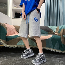 K3609-P38夏季宽松立体格子粗纹透气潮流情侣男女休闲百搭短裤，男装牛仔裤，电商A009A（原A058A）