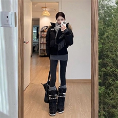 1506A/G78340/P89棉服女冬季字母刺绣百搭短款棉衣外套，男装棉衣，星座1506A