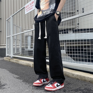夏季薄款牛仔裤男女韩版潮流宽松百搭2024新款ins长裤RK1908-P30图片