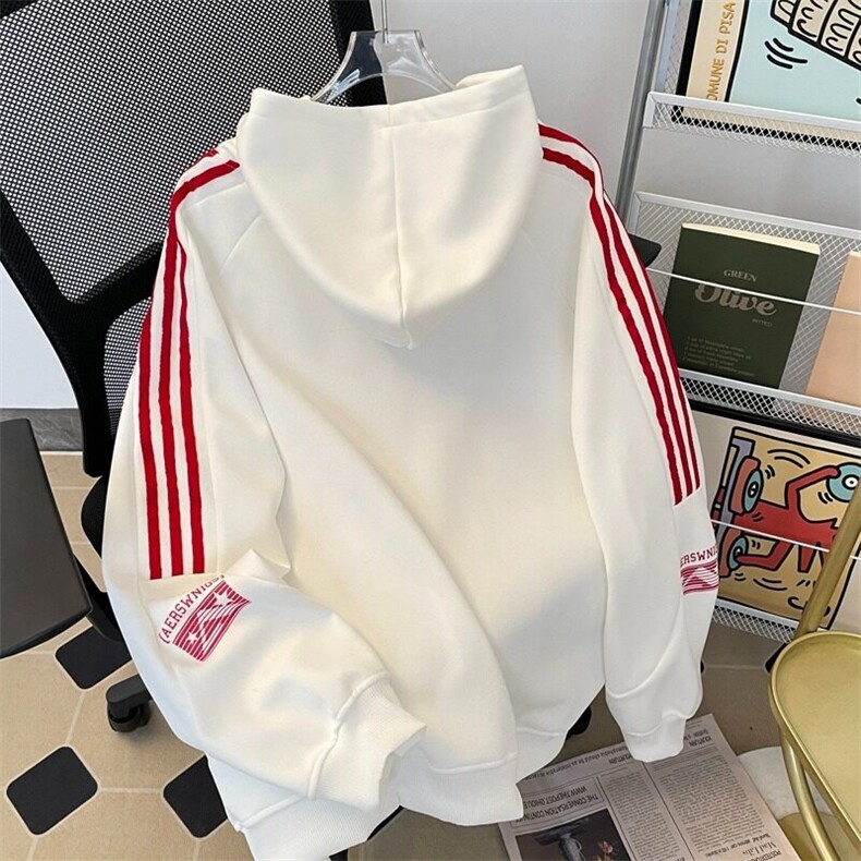 美式复古球衣风33号条纹数字连帽卫衣HW133P50,男装卫衣,星座1116-2