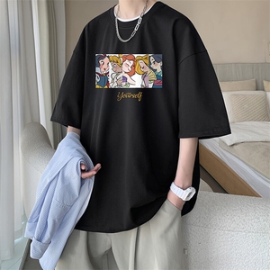230g重磅纯棉短袖t恤男大码半袖半截袖 DX17396-P20图片