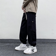 春季休闲裤男款束脚裤子男生宽松机能潮牌工装裤男K0912-P43，男装休闲裤，星座308B-1