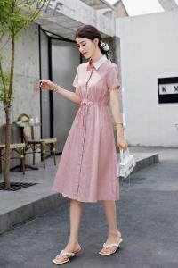 时尚洋气A版系带连衣裙三提花珍珠丝，女装连衣裙，茗格拉