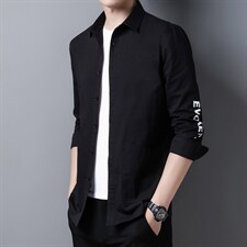 高端纯棉长袖男士宽松工装外套春秋青年韩版潮流衬衫XY727-P60，男装衬衫，星座1105-3