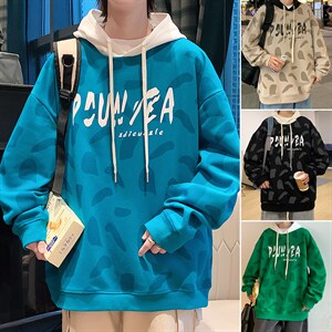 连帽卫衣男士秋季潮流牌ins宽松百搭连帽长袖上衣春秋款休闲外套图片