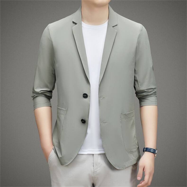F8016春夏新款男士西服薄款防晒服主推P80,男装西服,电商B360