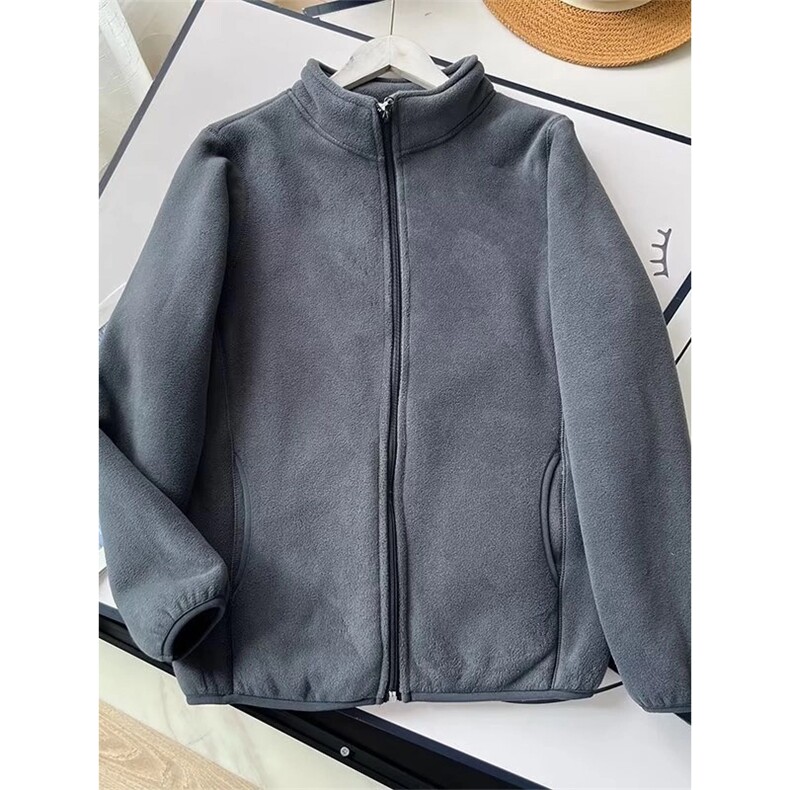 高品情侣保暖羊羔绒双层复合摇粒绒立领夹克外套男女A1262-P56,男装夹克,星座1505