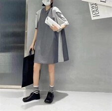 带标连衣裙，女装连衣裙，C&B