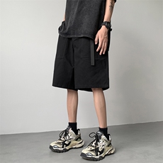 夏季工装短裤男直筒休闲五分裤潮黑色纯棉XZ211-1-K2325-P45，男装牛仔裤，星座211-1