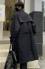 特批90无差价秋新大码韩系风设计感中长款风衣男休闲潮牌外套J541，男装风衣，电商A001