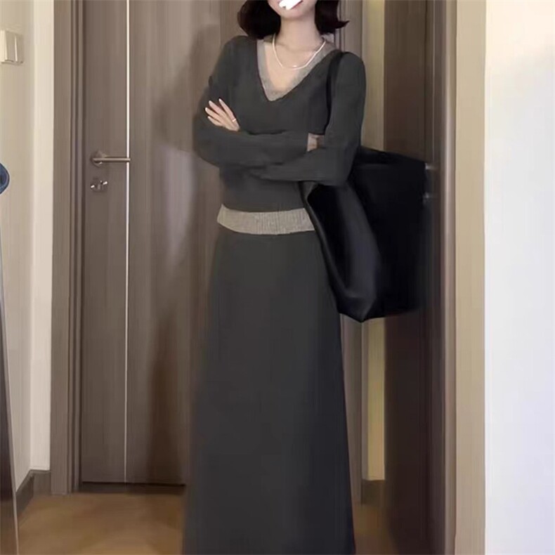 羊毛套装裙图片