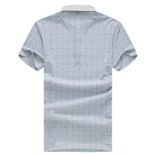 新款男士中年上衣翻领T恤短袖潮男老爸装短袖翻领257p45，男装T恤，星座1203
