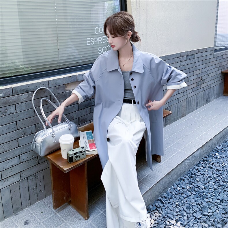 【新款已出货】数据好中长款风衣外套2C131-680-P170K238,女装风衣,2C131