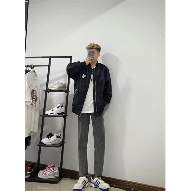 1506-1/K3391/P43高质量直筒宽松九分裤百搭时尚潮牌男款牛仔裤,男装牛仔裤,星座1506-1
