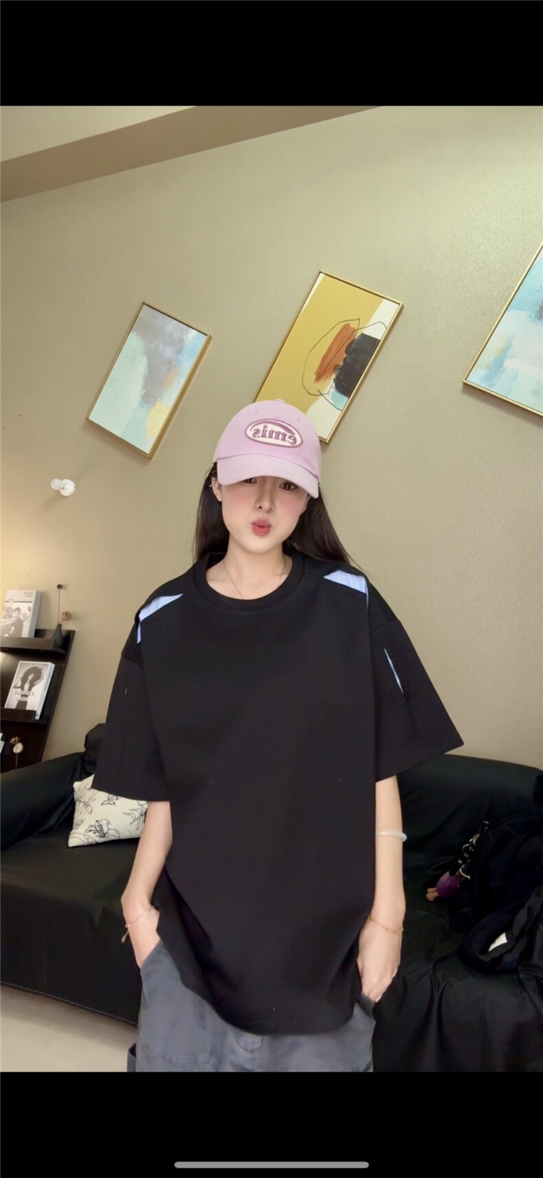 260克曼巴棉条纹结构拼接设计款夏季百搭T恤短袖男特G1130特P28,男装T恤,电商A339